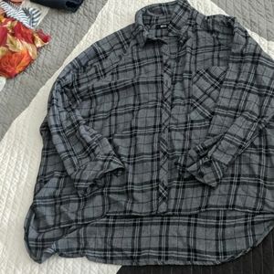 Oversized BDG flannel top